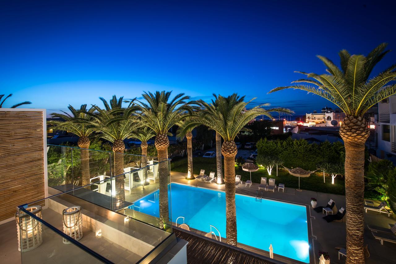 Drossia Palms Hotel&Nisos Beach Suites Mália Exterior foto